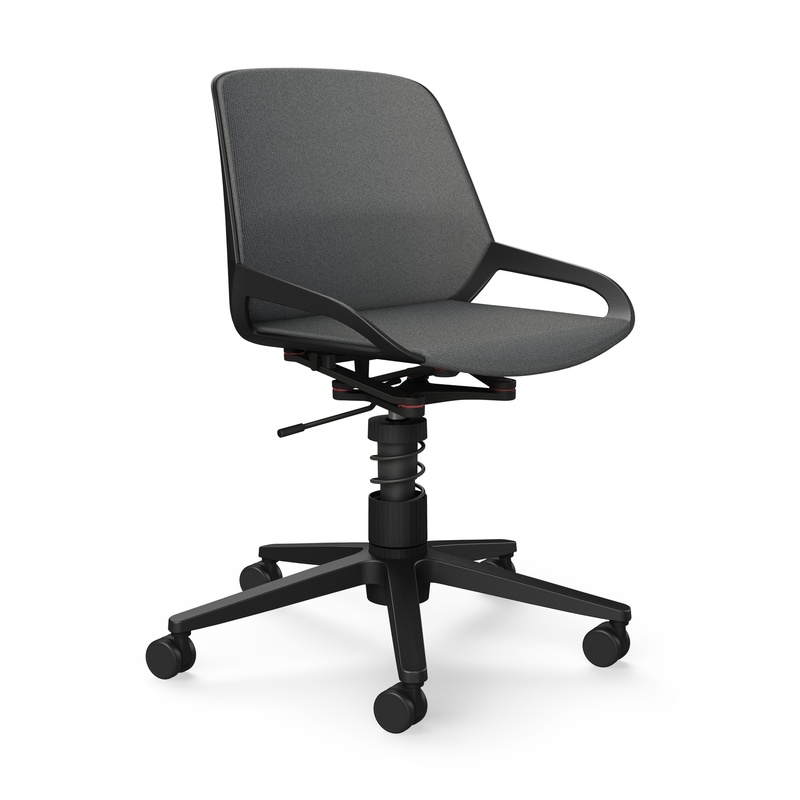 Image of Office swivel chair Aeris Numo Task without armrests, Gray/Black, New, Ergonomic chair - ideal for flexible working