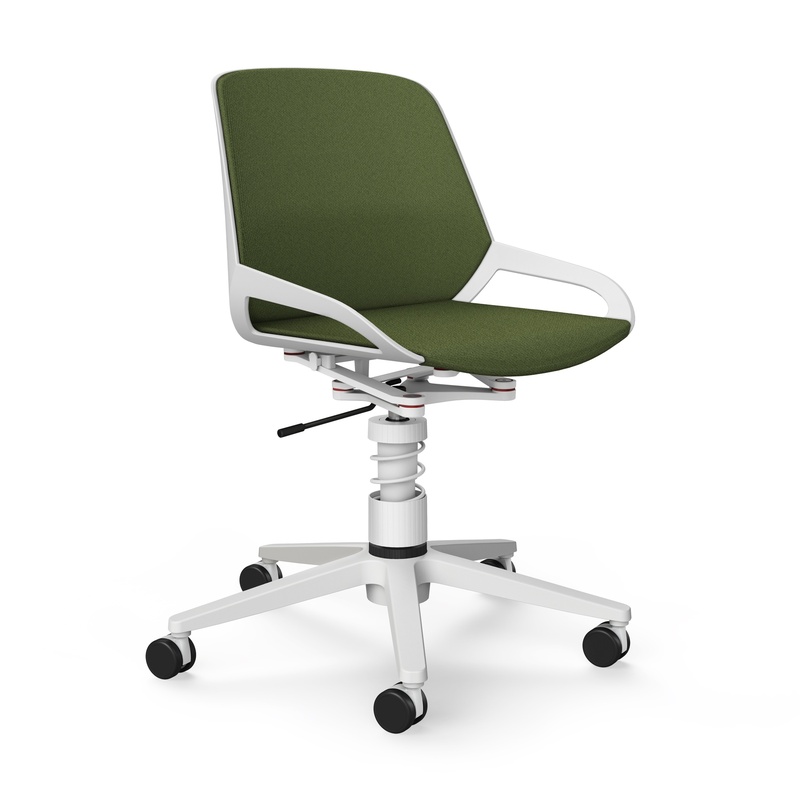 Image of Office swivel chair Aeris Numo Task without armrests, Green/White, New, Ergonomic chair - ideal for flexible working