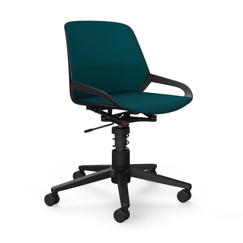 Image of Office swivel chair Aeris Numo Task without armrests, Petrol/Black, New, Ergonomic chair - ideal for flexible working