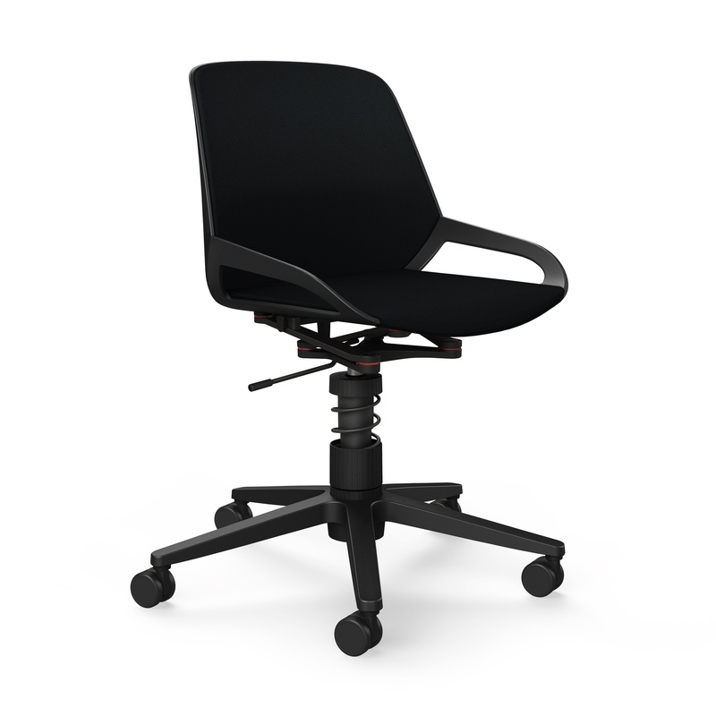 Image of Office swivel chair Aeris Numo Task without armrests, Black/Black, New, Ergonomic chair - ideal for flexible working