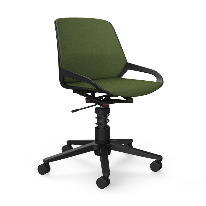 Image of Office swivel chair Aeris Numo Task without armrests, Green/Black, New, Ergonomic chair - ideal for flexible working