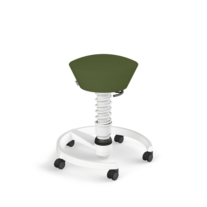 Image of Aeris Swopper office stool Green/White, New, Dynamic sitting - ideal for healthy sitting