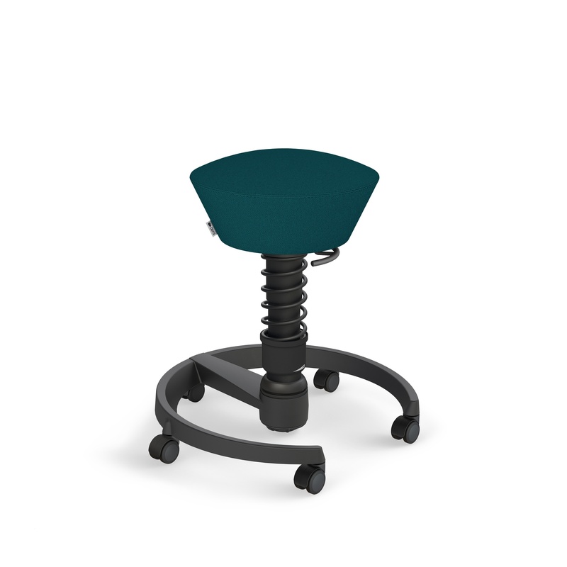 Image of Aeris Swopper office stool Petrol/Black, New, Dynamic sitting - ideal for healthy sitting