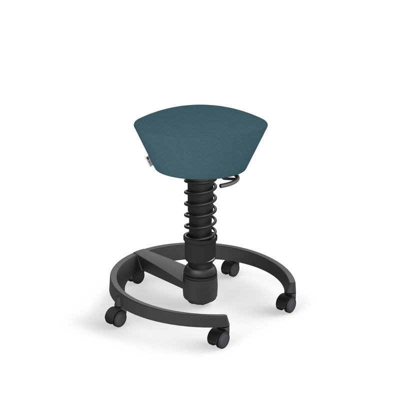 Image of Aeris Swopper office stool Blue/Black, New, Dynamic sitting - ideal for healthy sitting