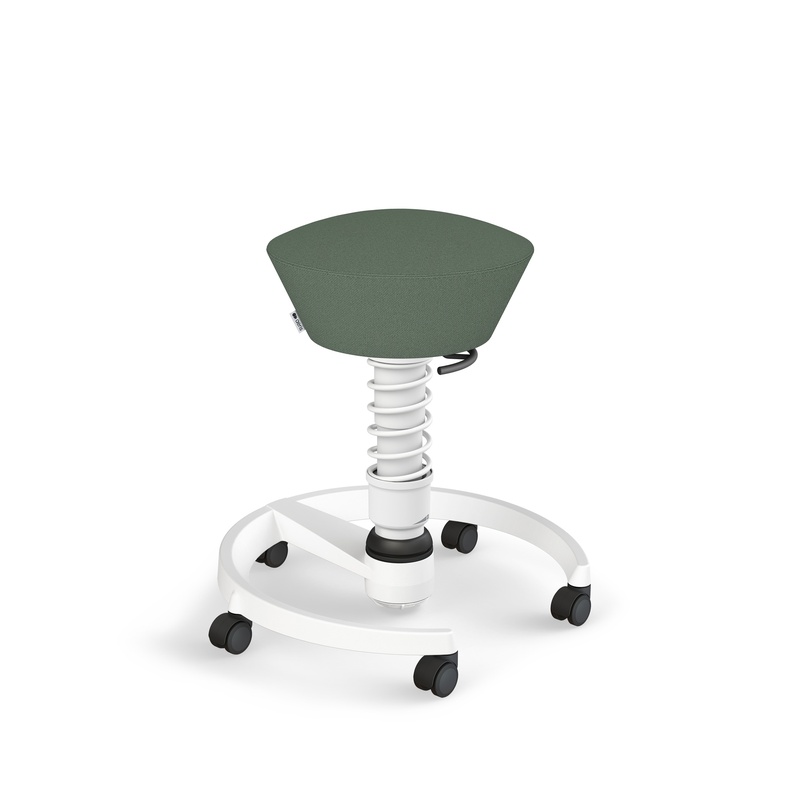 Image of Aeris Swopper office stool Light green/White, New, Dynamic sitting - ideal for healthy sitting