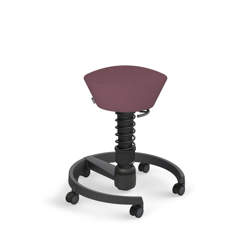 Image of Aeris Swopper office stool Light violet/Black, New, Dynamic sitting - ideal for healthy sitting