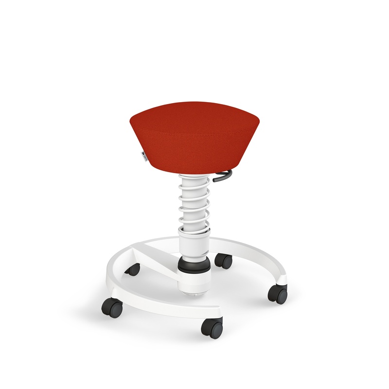 Image of Aeris Swopper office stool Orange/White, New, Dynamic sitting - ideal for healthy sitting