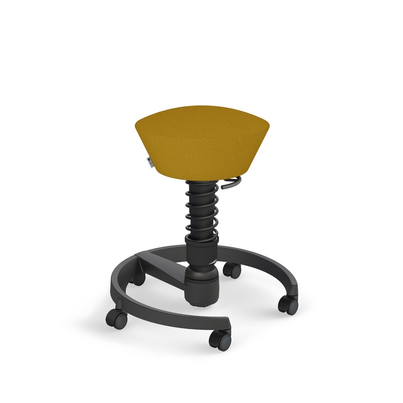 Image of Aeris Swopper office stool Yellow/Black, New, Dynamic sitting - ideal for healthy sitting
