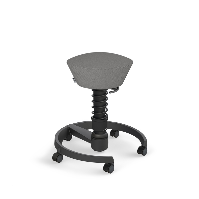 Image of Aeris Swopper office stool Light grey/Black, New, Dynamic sitting - ideal for healthy sitting