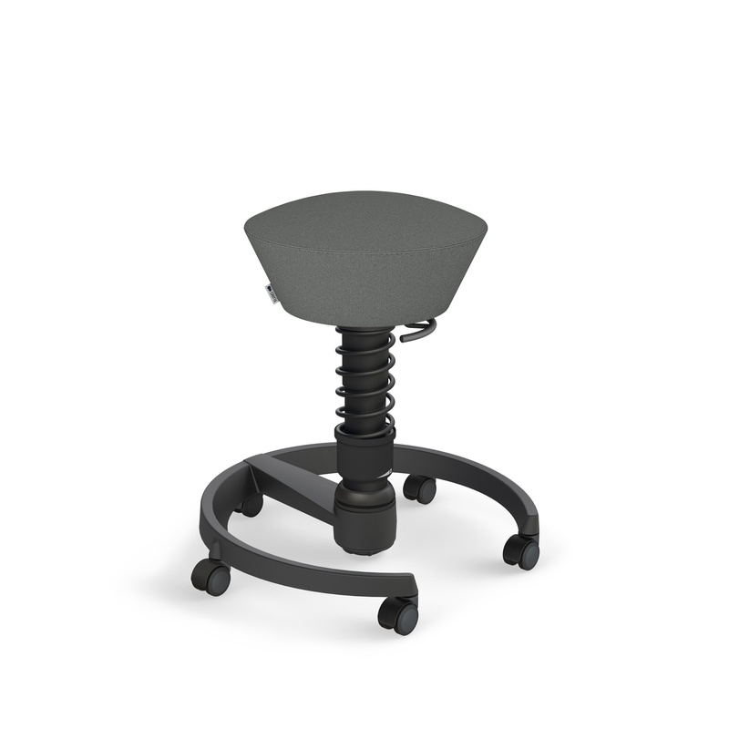 Image of Aeris Swopper office stool Gray/Black, New, Dynamic sitting - ideal for healthy sitting