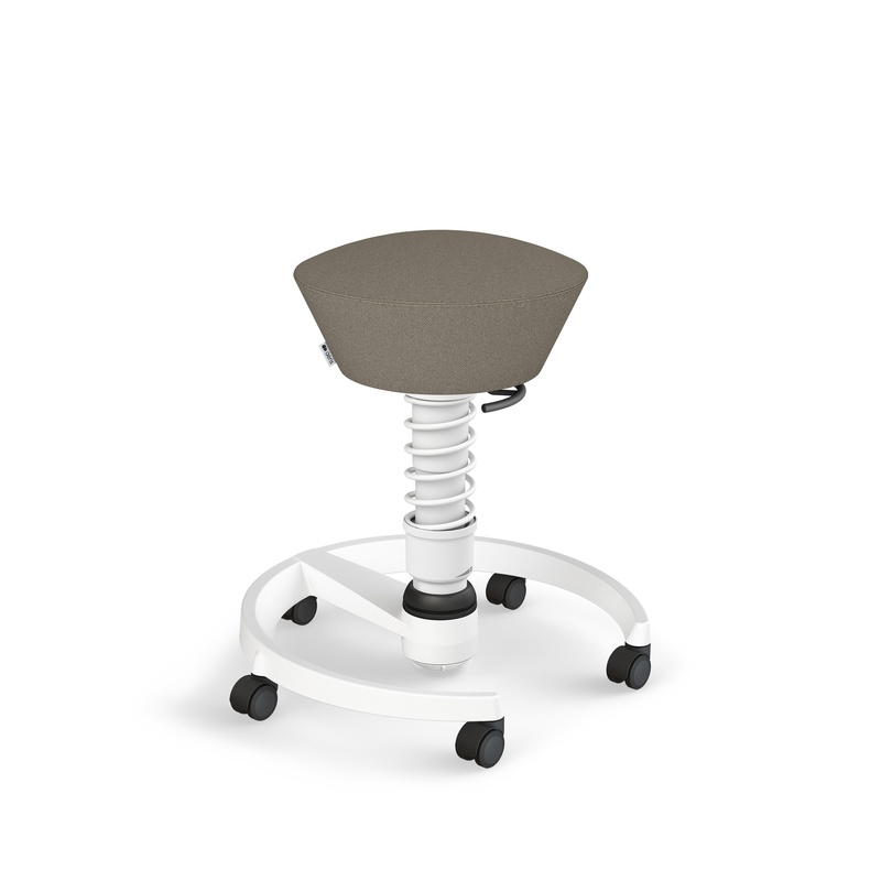 Image of Aeris Swopper office stool Beige/White, New, Dynamic sitting - ideal for healthy sitting