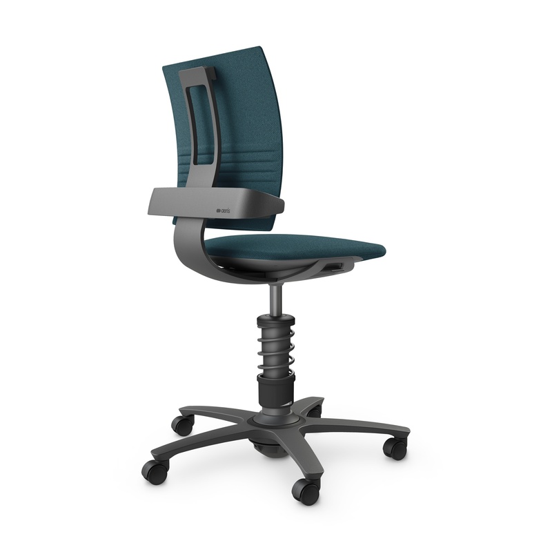Image of nv without armrests, Blue/Black, New, Ergonomic chair - ideal for flexible working