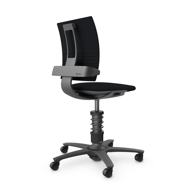 Image of nv without armrests, Black/Black, New, Ergonomic chair - ideal for flexible working