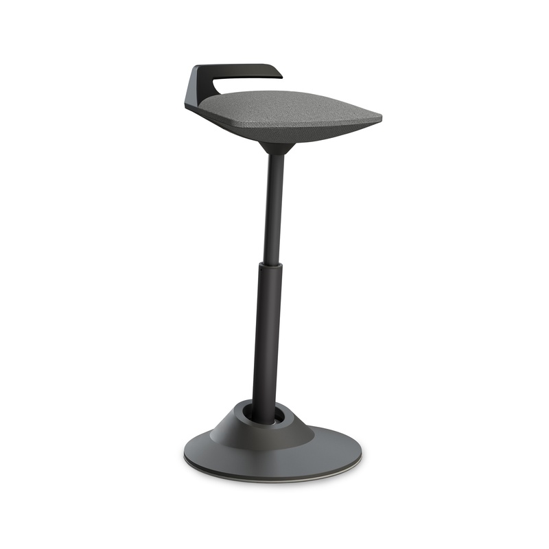 Image of Aeris Muvman high stool Light grey/Black, New, Dynamic sitting - ideal for healthy sitting