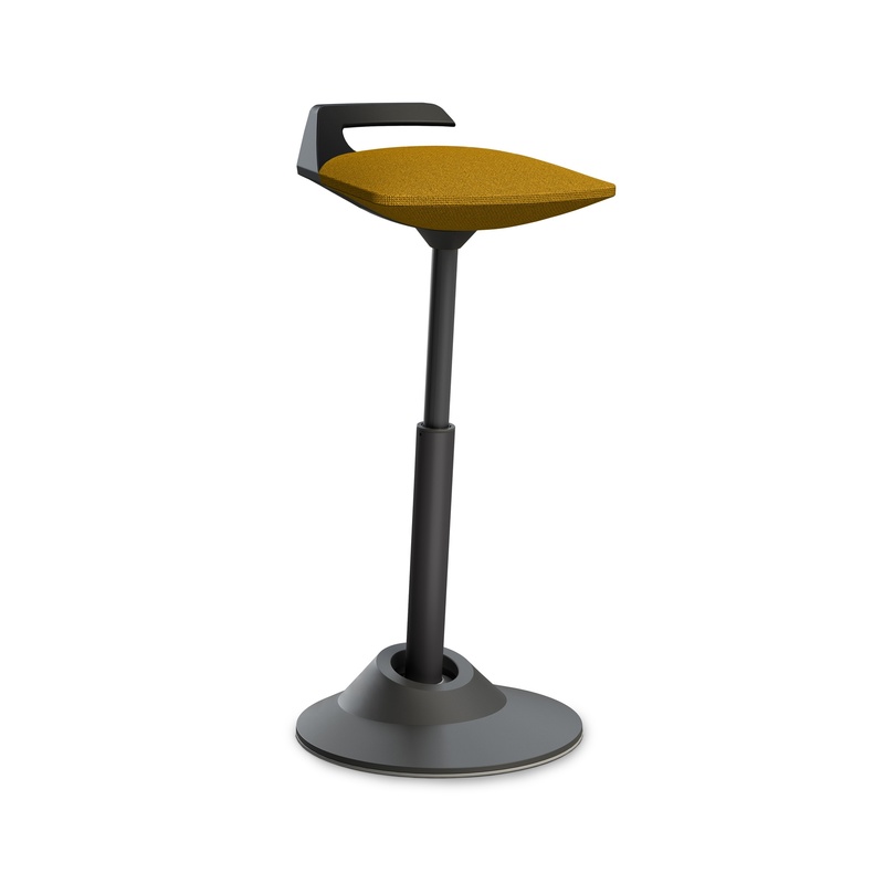 Image of Aeris Muvman high stool Yellow/Black, New, Dynamic sitting - ideal for healthy sitting
