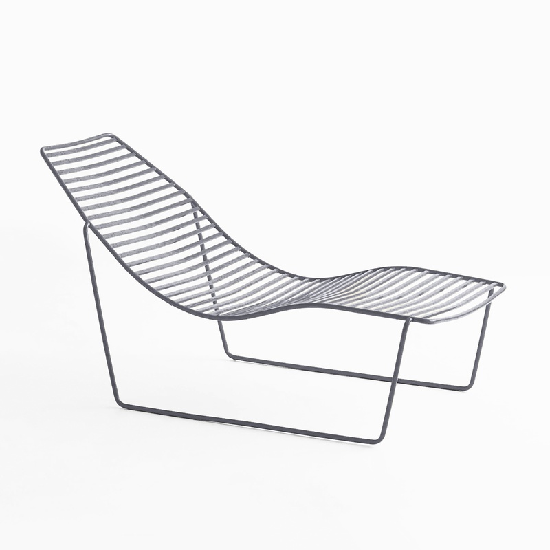 Image of Garden lounger Gaber link 71.0 x 82.0 x 153.0 cm, Anthracite, New
