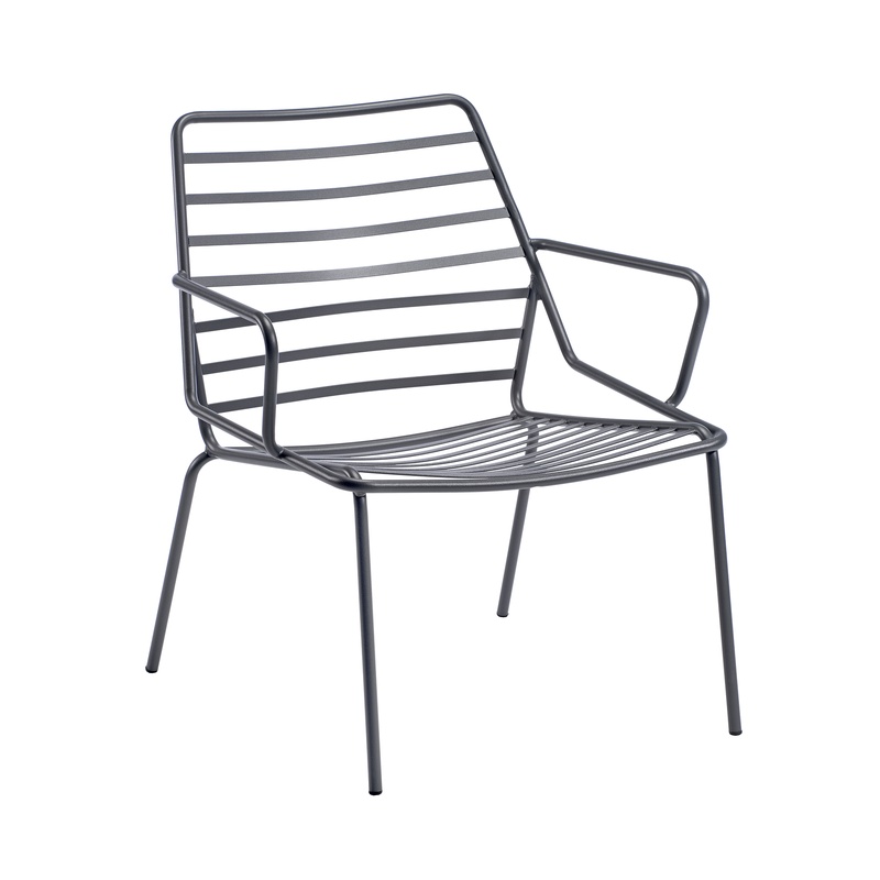 Image of Garden armchair Gaber link 65.0 x 76.0 x 61.0 cm, Anthracite, New