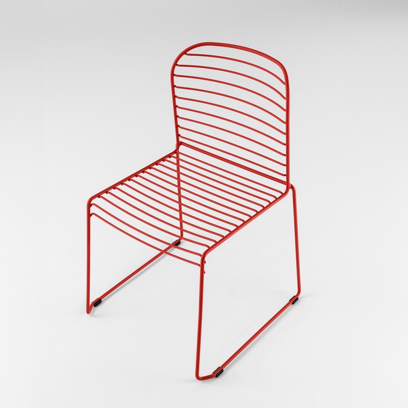 Image of Milani Infinito garden chair Red, New