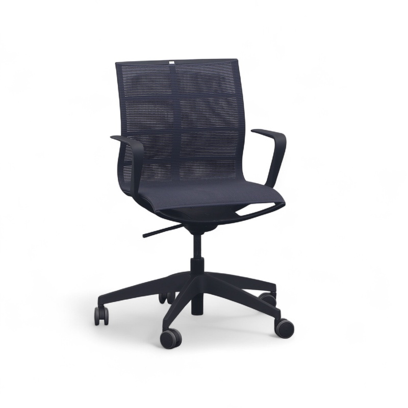 Image of Sedus se:joy office swivel chair with fixed armrests, Anthracite/Black, Very good, Ergonomic chair - ideal for flexible working