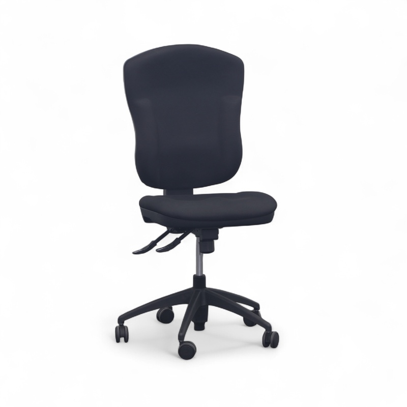 Image of Office chair Topstar Wellpoint 30 SY without armrests, Black/Black, Normal used, Ergonomic chair - ideal for flexible working
