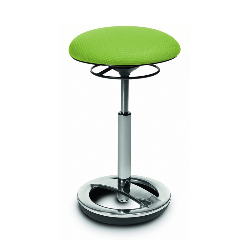 Image of Office stool Topstar Sitness Green/Chrome-plated, New, Dynamic sitting - ideal for healthy sitting