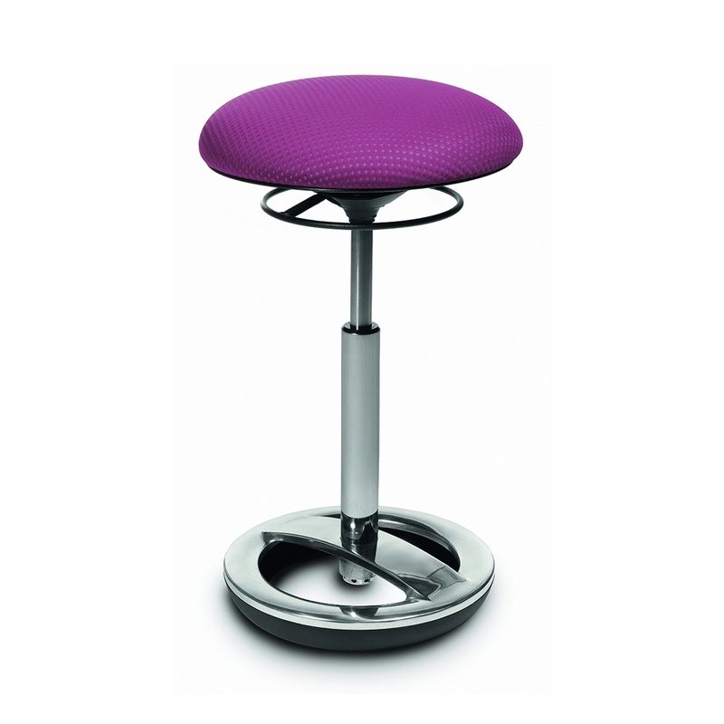Image of Office stool Topstar Sitness Purple/Chrome-plated, New, Dynamic sitting - ideal for healthy sitting