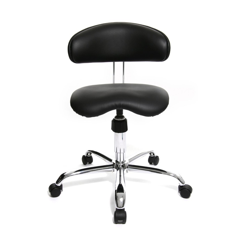 Image of Office chair Topstar Sitness without armrests, Black/Chrome-plated, New, Ergonomic chair - ideal for flexible working