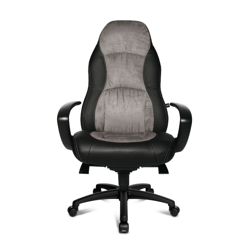 Image of Office chair Topstar Speed Chair with fixed armrests, Anthracite/Black, New, Ergonomic chair - ideal for flexible working