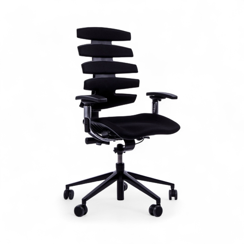 Image of Office chair SitagWave with 3D armrests, Black/Black, New, Ergonomic chair - ideal for flexible working