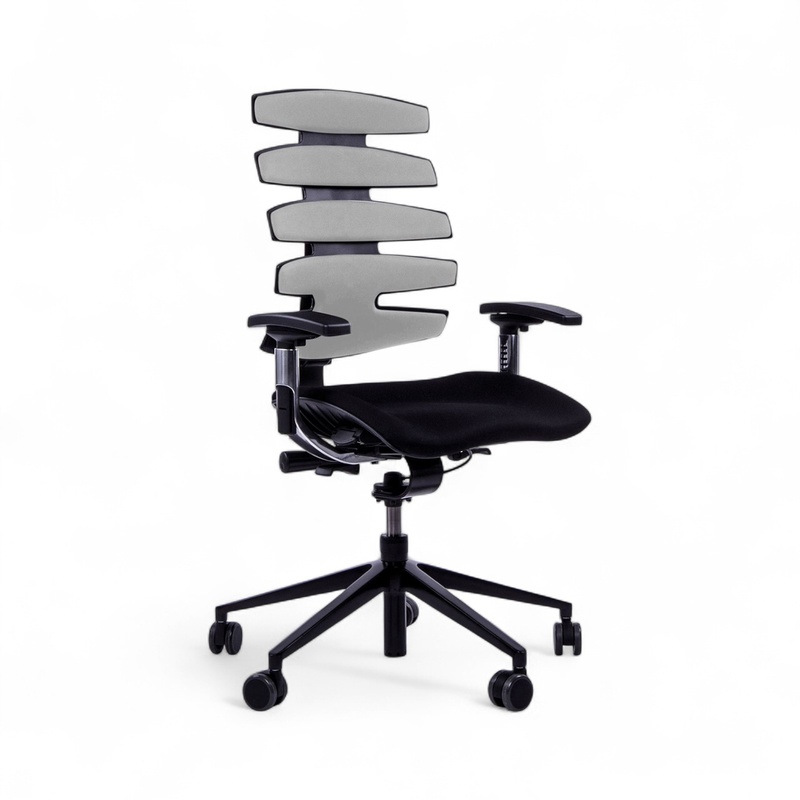 Image of Office chair SitagWave with 3D armrests, Gray/Black, New, Ergonomic chair - ideal for flexible working