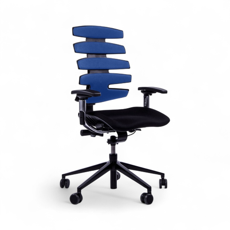 Image of Office chair SitagWave with 3D armrests, Blue/Black, New, Ergonomic chair - ideal for flexible working