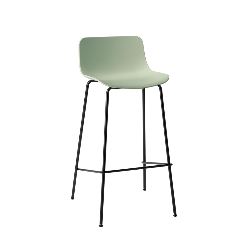 Image of Bar stool Milani Stay, Green/Black without armrests, New, Counter stool - Practical & comfortable