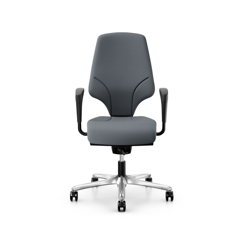 Image of Office swivel chair Giroflex 64-3578 with 1D armrests, Gray/Chrome-plated, New, Ergonomic chair - ideal for flexible working