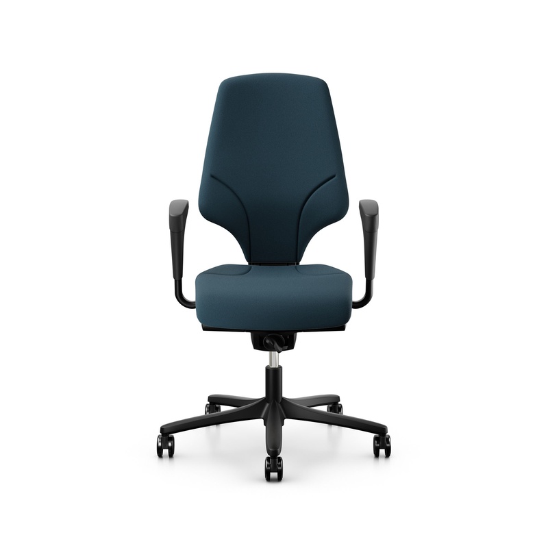 Image of Office swivel chair Giroflex 64-3578 with 1D armrests, Blue/Black, New, Ergonomic chair - ideal for flexible working