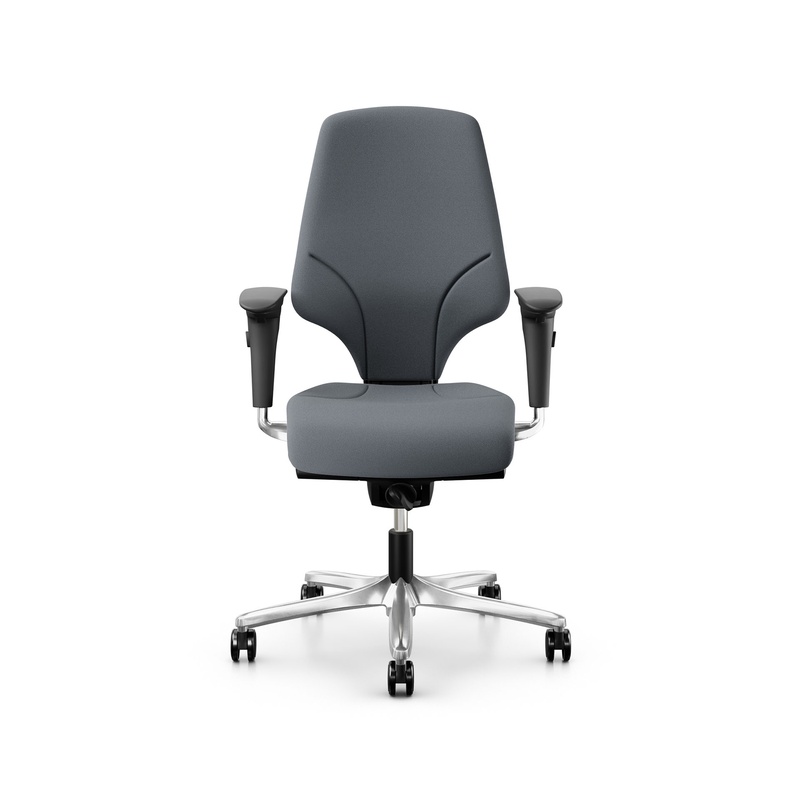 Image of Office swivel chair Giroflex 64-3578 with 4D armrests, Gray/Chrome-plated, New, Ergonomic chair - ideal for flexible working