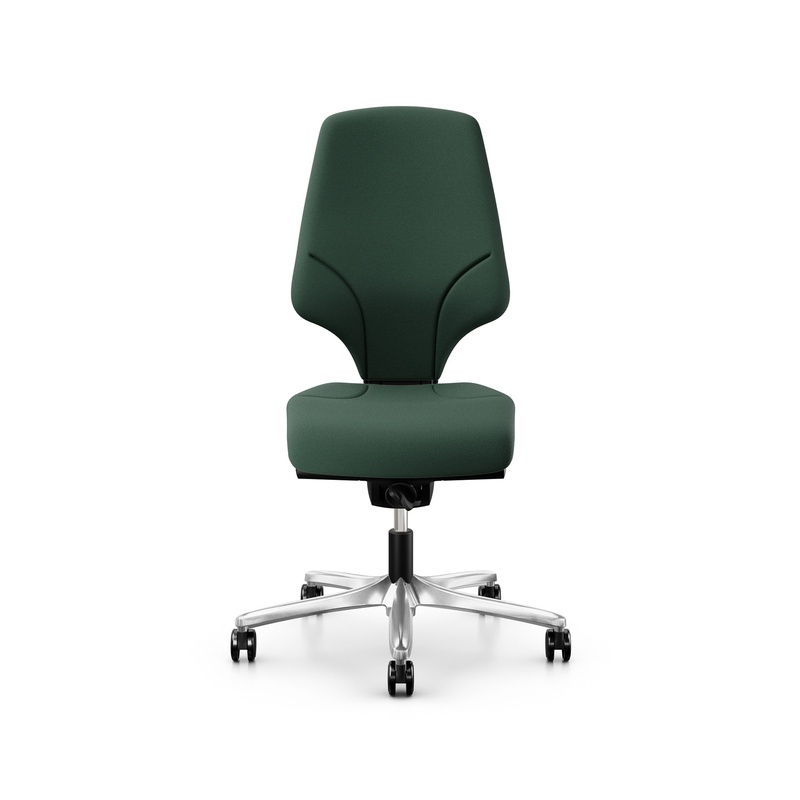 Image of Office swivel chair Giroflex 64-3578 without armrests, Dark green/Chrome-plated, New, Ergonomic chair - ideal for flexible working