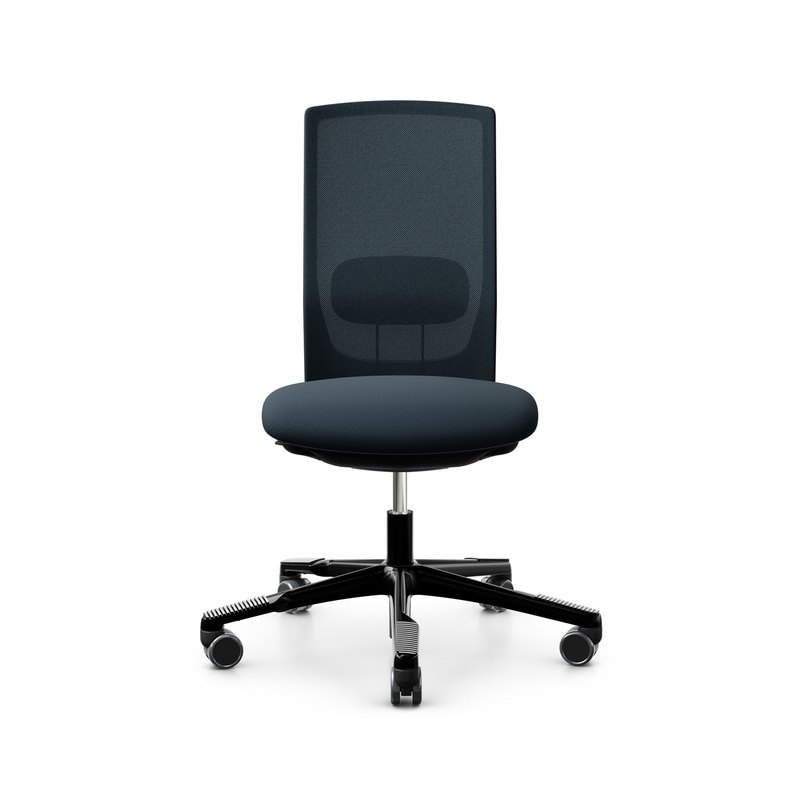 Image of HAG Futu Mesh 1100-S office swivel chair without armrests, Dark blue, New, Ergonomic chair - ideal for flexible working