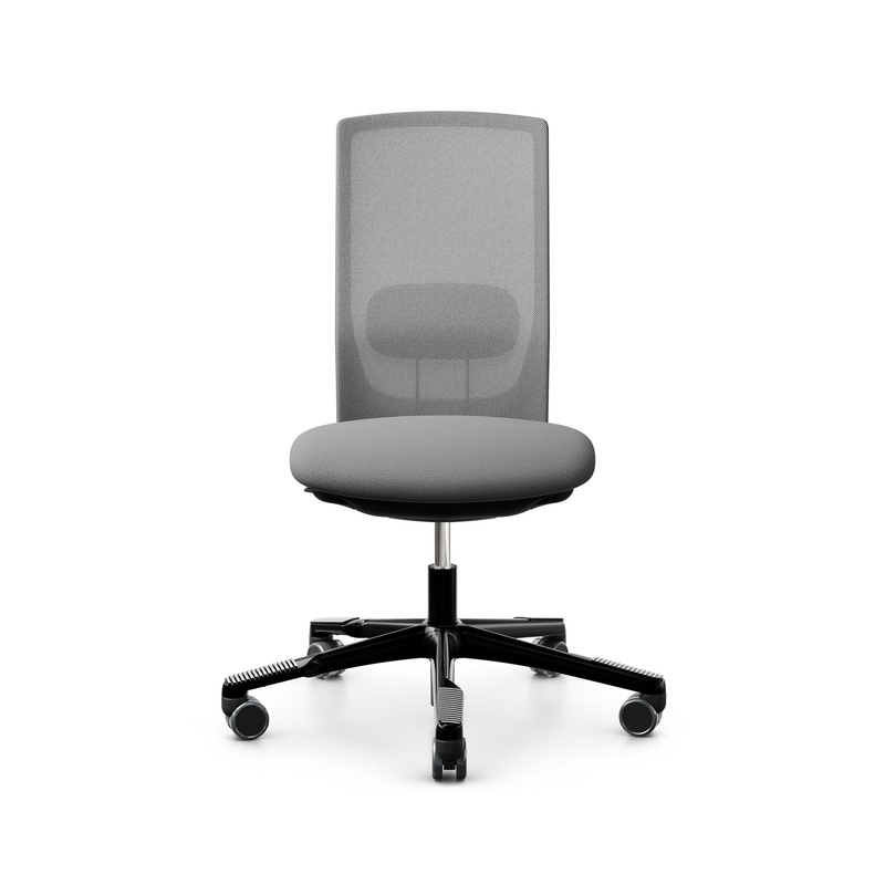 Image of HAG Futu Mesh 1100-S office swivel chair without armrests, Gray, New, Ergonomic chair - ideal for flexible working