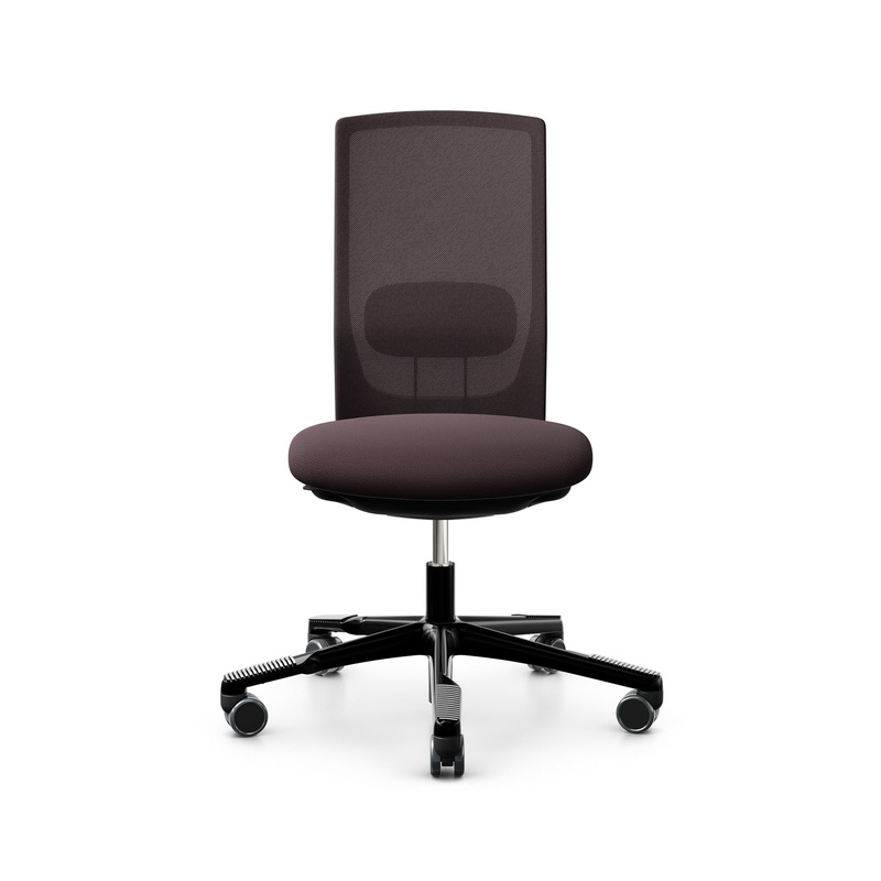 Image of HAG Futu Mesh 1100-S office swivel chair without armrests, Purple, New, Ergonomic chair - ideal for flexible working