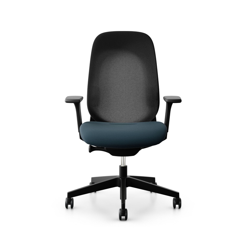 Image of Giroflex office chair 40-4049 with 3D armrests, Blue/Black, New, Ergonomic chair - ideal for flexible working