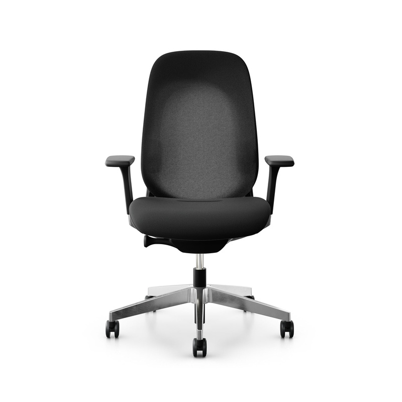 Image of Giroflex office chair 40-4049 with 3D armrests, Black/Chrome-plated, New, Ergonomic chair - ideal for flexible working