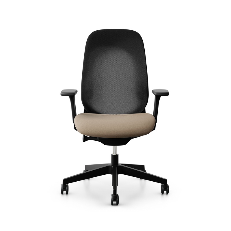 Image of Giroflex office chair 40-4049 with 3D armrests, Light brown/Black, New, Ergonomic chair - ideal for flexible working