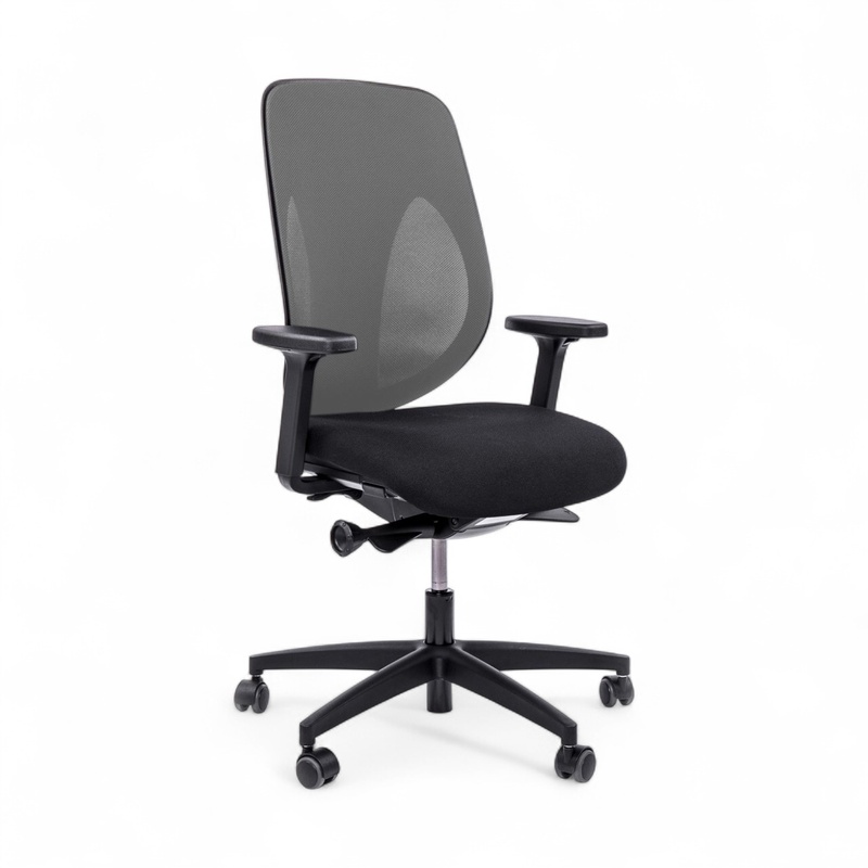 Image of Swivel chair Giroflex 353-4029 without headrest & with 2D armrests Gray/Black, New, Ergonomic chair - ideal for flexible working