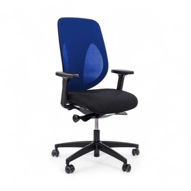 Image of Swivel chair Giroflex 353-4029 without headrest & with 2D armrests Blue/Black, New, Ergonomic chair - ideal for flexible working