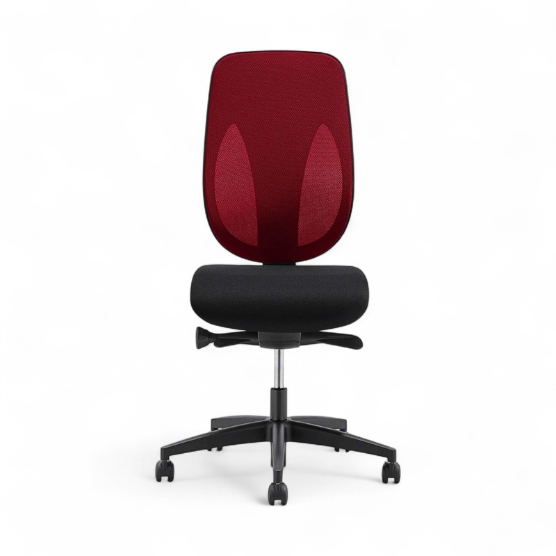Image of Swivel chair Giroflex 353-4029 without headrest & without armrests Red/Black, New, Ergonomic chair - ideal for flexible working