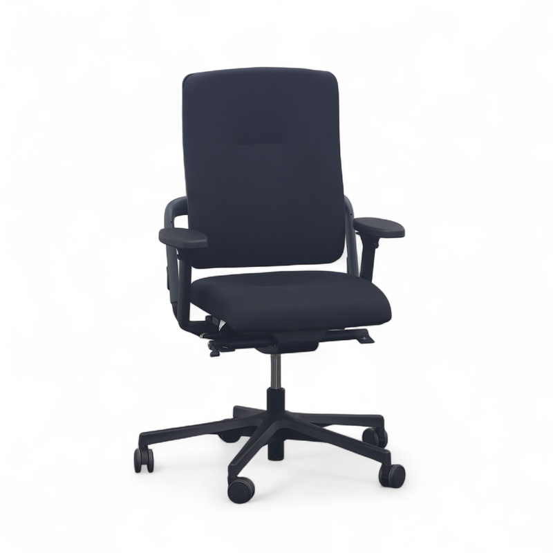 Image of Rohde & Grahl Xenium classic office swivel chair with 3D armrests, Black/Black, Good, Ergonomic chair - ideal for flexible working