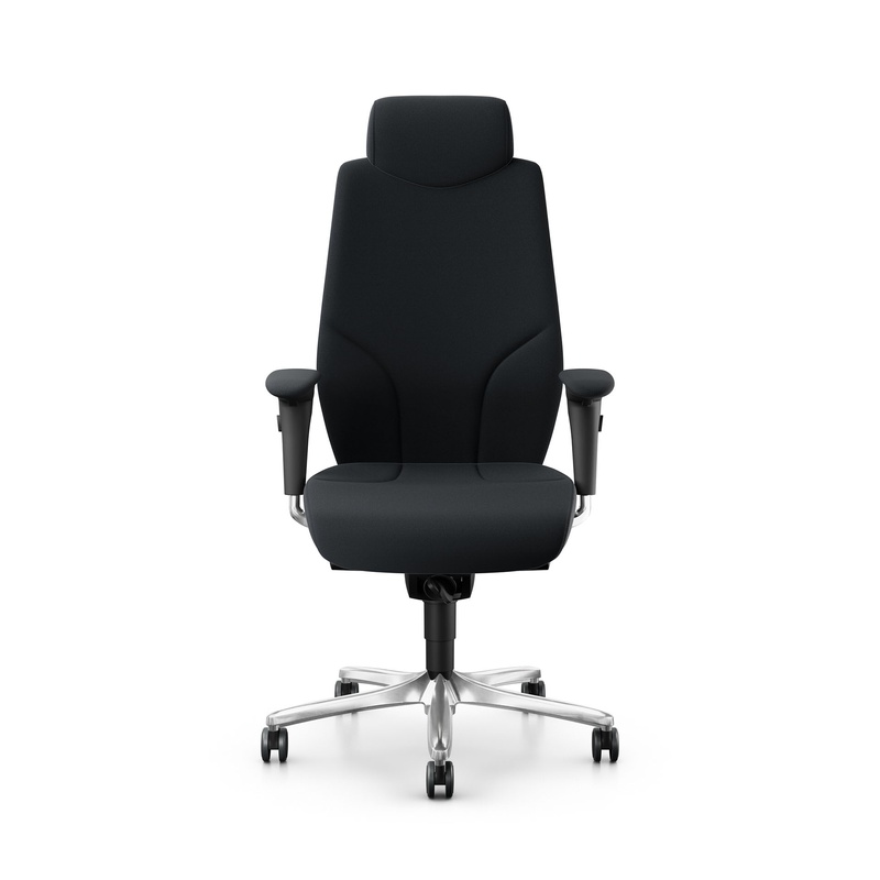 Image of Giroflex 64-9778 executive chair with 4D armrests, Black/Chrome-plated, New, Ergonomic chair - ideal for flexible working