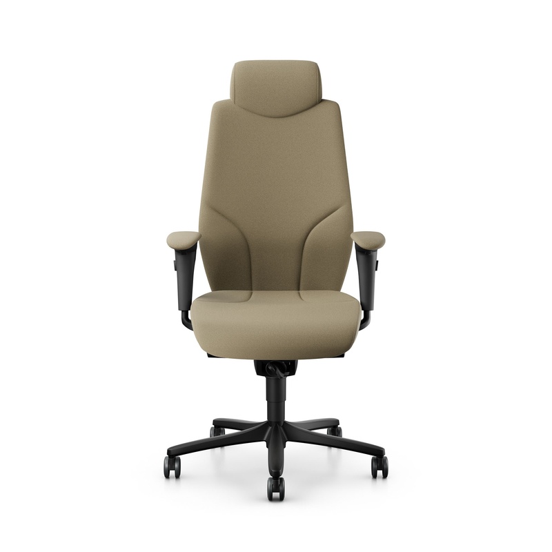Image of Giroflex 64-9778 executive chair with 4D armrests, Light brown/Black, New, Ergonomic chair - ideal for flexible working