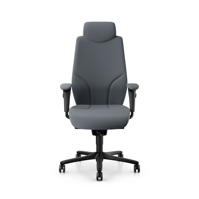 Image of Giroflex 64-9778 executive chair with 4D armrests, Gray/Black, New, Ergonomic chair - ideal for flexible working