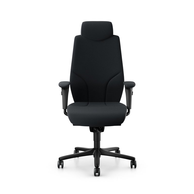 Image of Giroflex 64-9778 executive chair with 4D armrests, Black/Black, New, Ergonomic chair - ideal for flexible working